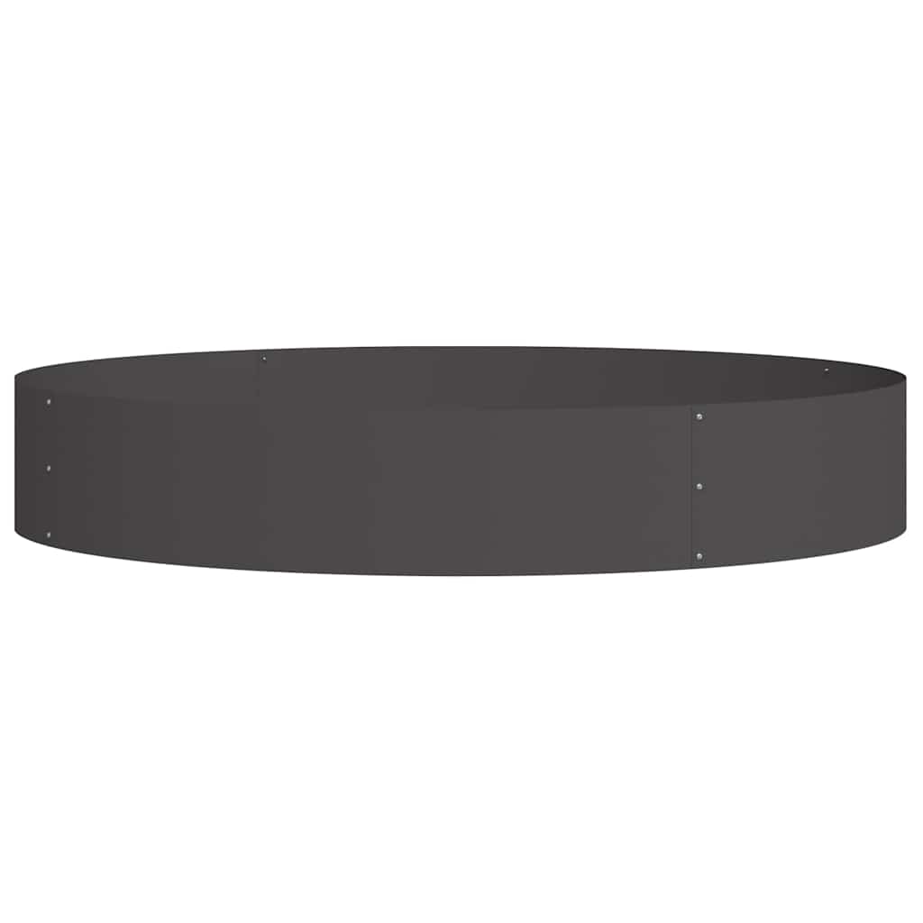 Krukring 5 pcs Svart 120 x 120 x 20 cm Kallvalsat stål