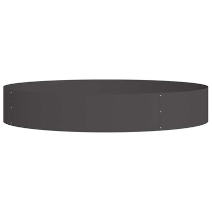 Krukring 5 pcs Svart 120 x 120 x 20 cm Kallvalsat stål