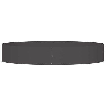 Krukring 5 pcs Svart 120 x 120 x 20 cm Kallvalsat stål