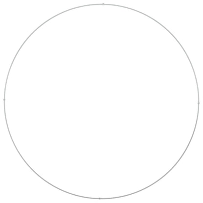 Krukring Vit 120 x 120 x 20 cm Kallvalsat stål