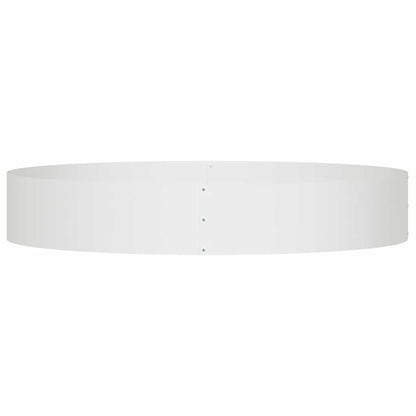 Krukring 5 pcs Vit 120 x 120 x 20 cm Kallvalsat stål