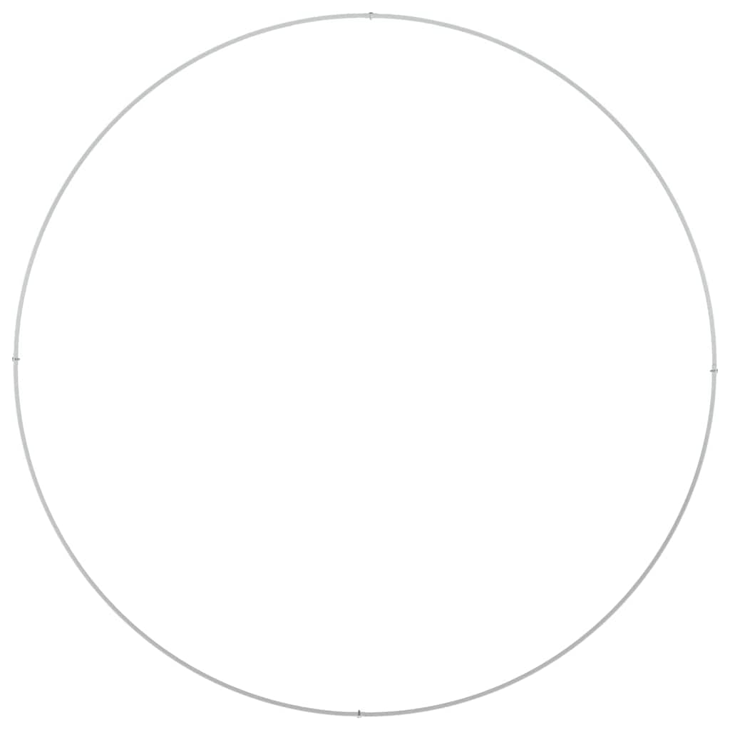 Krukring 5 pcs Vit 120 x 120 x 20 cm Kallvalsat stål