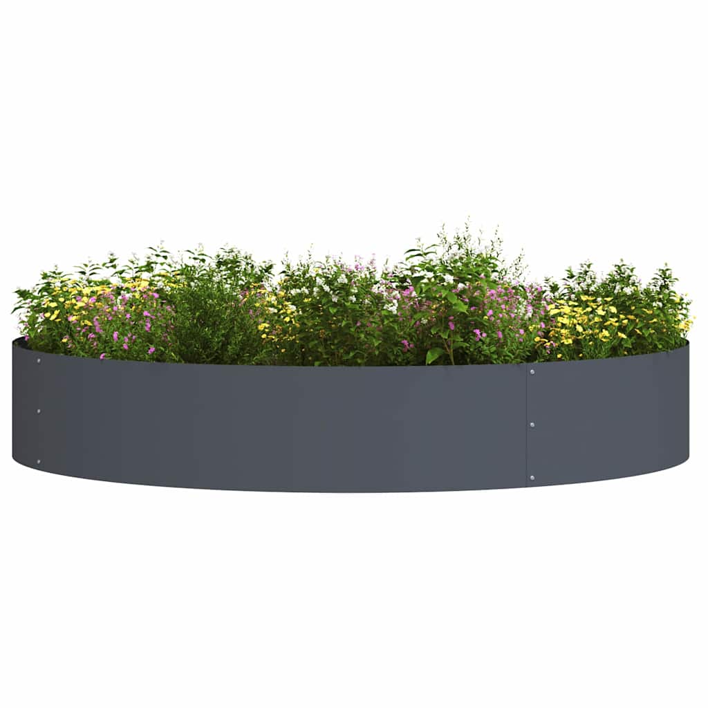 Krukring 5 pcs Antracit 120 x 120 x 20 cm Kallvalsat stål