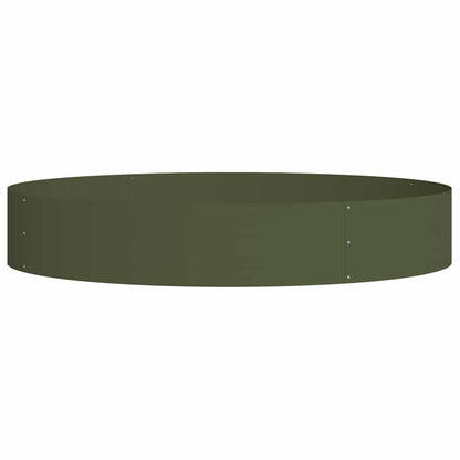 Krukring 5 pcs Olivgrön 120 x 120 x 20 cm Kallvalsat stål