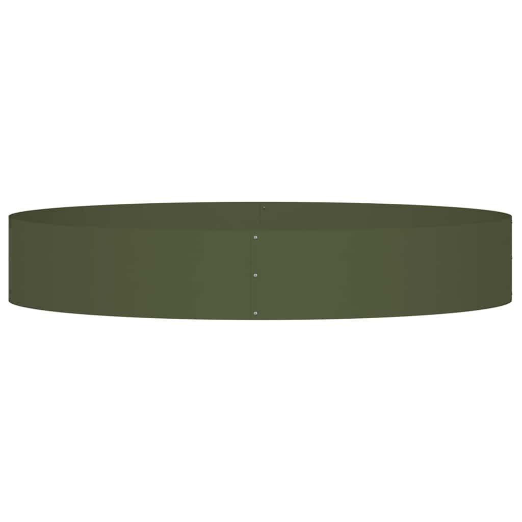 Krukring 5 pcs Olivgrön 120 x 120 x 20 cm Kallvalsat stål