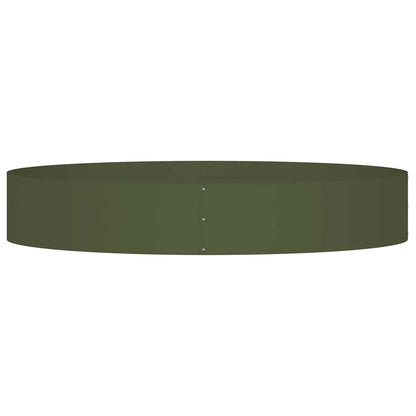Krukring 5 pcs Olivgrön 120 x 120 x 20 cm Kallvalsat stål