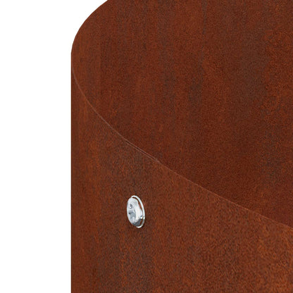 Krukring 5 pcs Brun 120 x 120 x 20 cm Väderbeständig stål