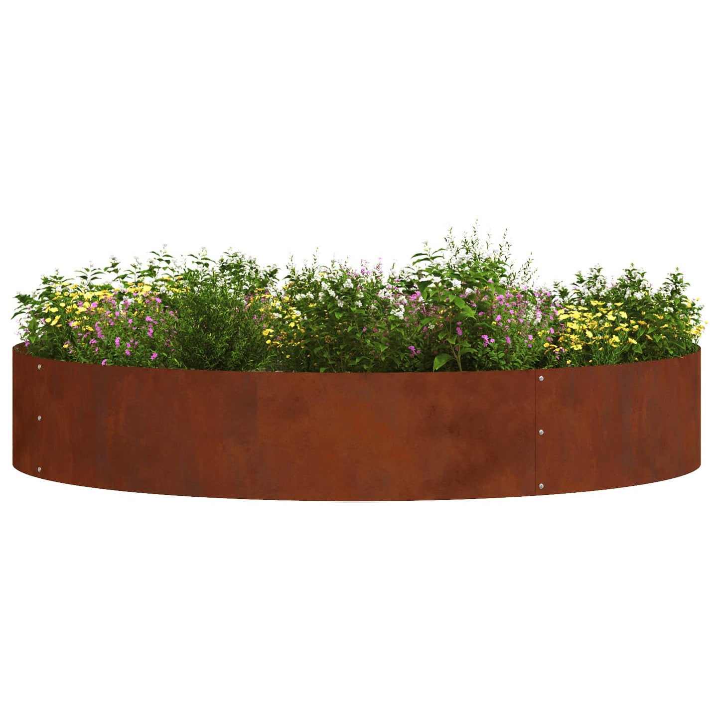 Krukring 5 pcs Brun 120 x 120 x 20 cm Väderbeständig stål