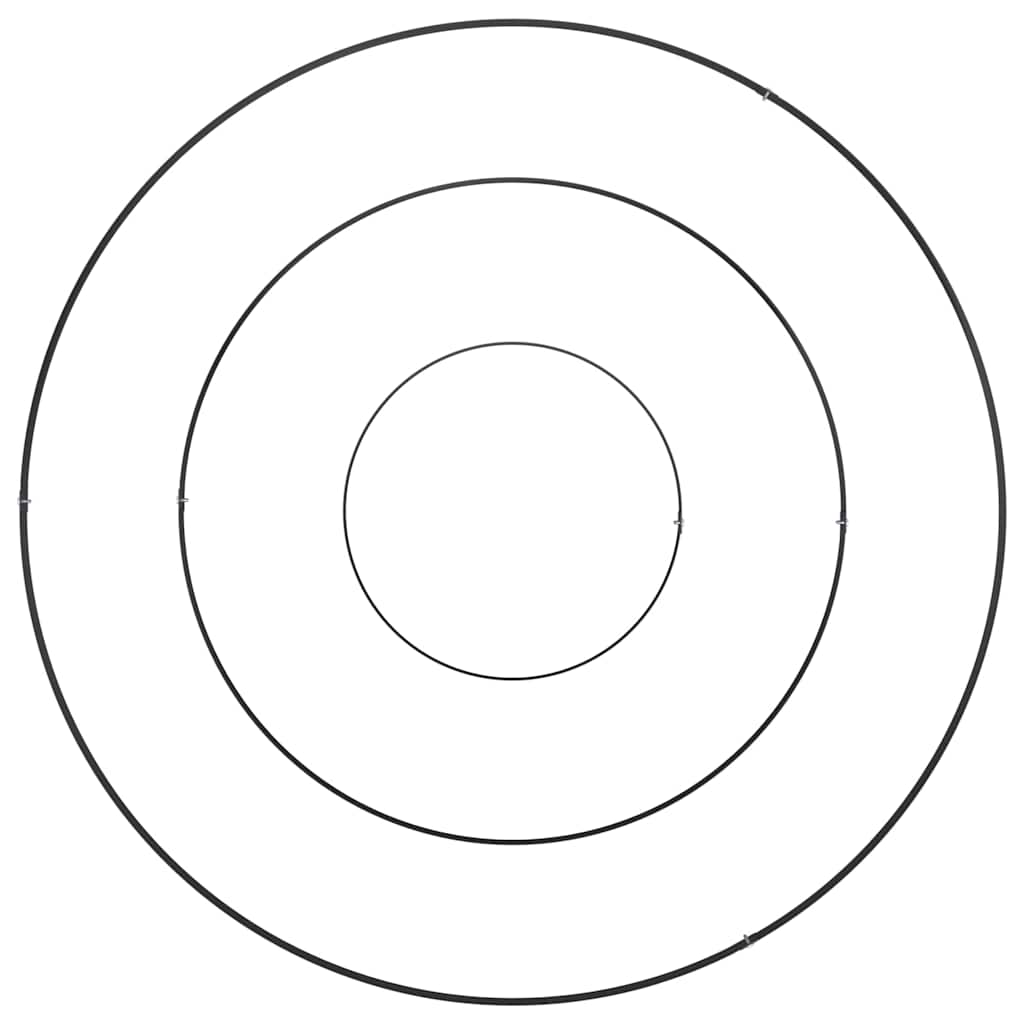 Trädgårdsplanterare Svart 90 x 90 x 20 cm Kallvalsat stål
