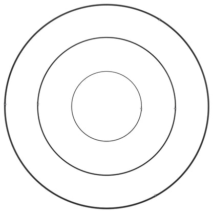 Trädgårdsplanterare Svart 90 x 90 x 20 cm Kallvalsat stål