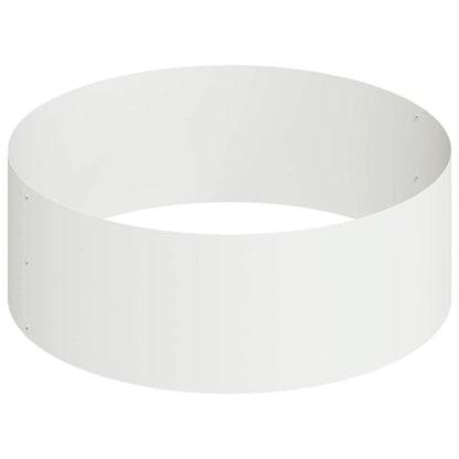 Trädgårdsplanterare Vit 90 x 90 x 20 cm Kallvalsat stål