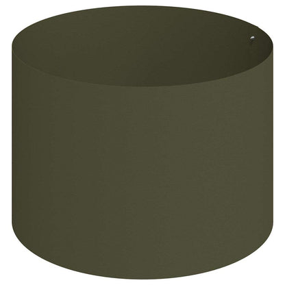 Trädgårdsplanterare Olivgrön 90 x 90 x 20 cm Kallvalsat stål