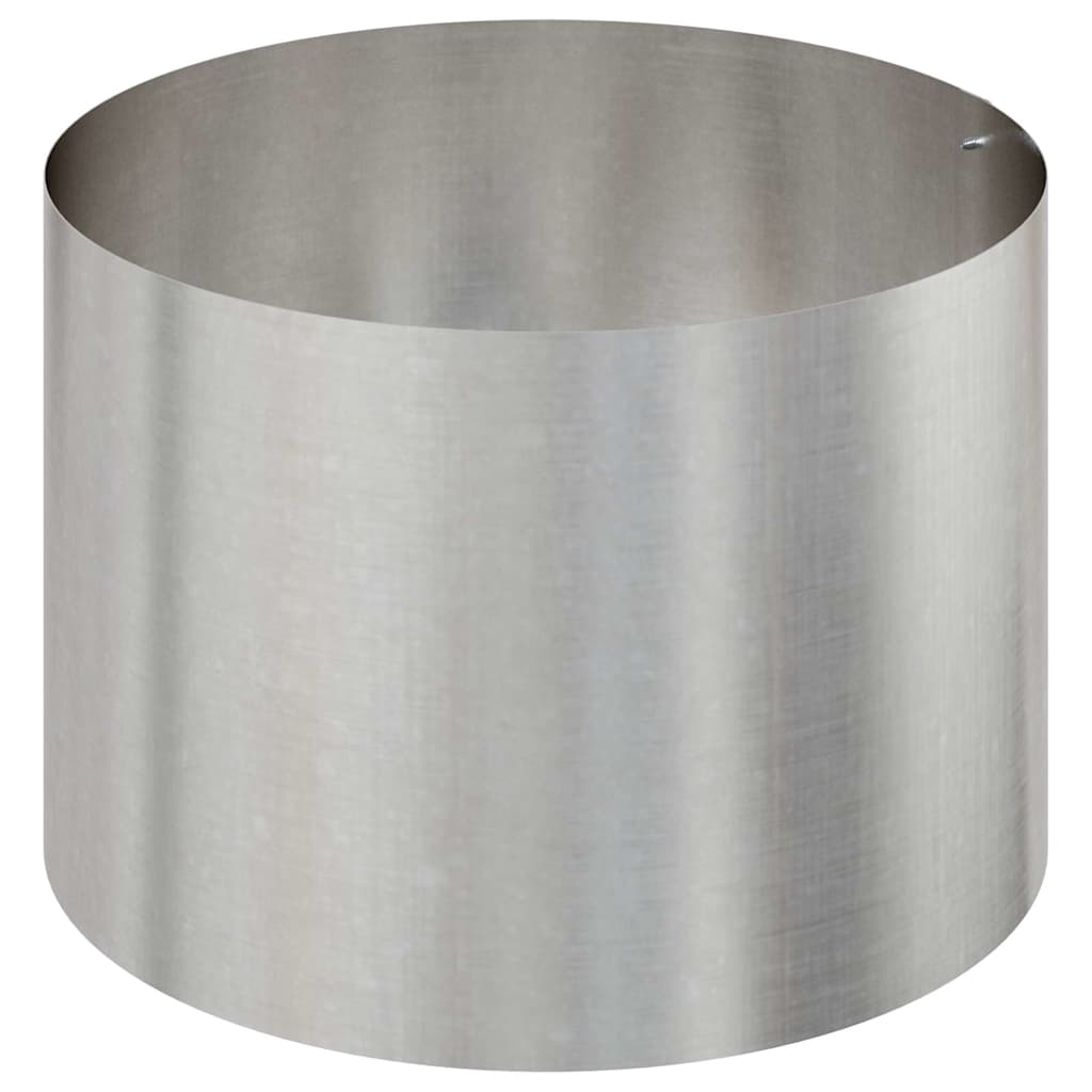 Trädgårdsplanterare Silver 90 x 90 x 20 cm Rostfritt stål