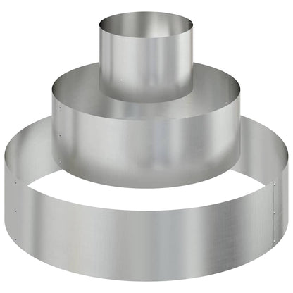 Trädgårdsplanterare Silver 90 x 90 x 20 cm Galvaniserat Stål