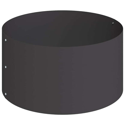 Trädgårdsplanterare Svart 120 x 120 x 20 cm Kallvalsat stål