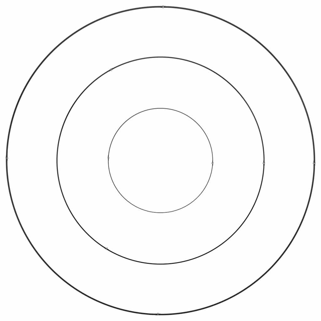Trädgårdsplanterare Svart 120 x 120 x 20 cm Kallvalsat stål