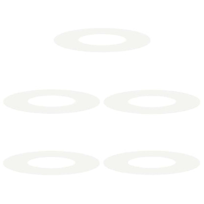 lämplig för Flat Trädringar 5 pcs Vit Ø30 / 60 cm Stål
