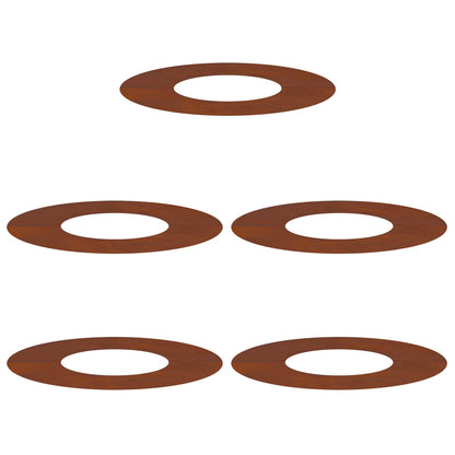 lämplig för Flat Trädringar 5 pcs Brun Ø30 / 60 cm