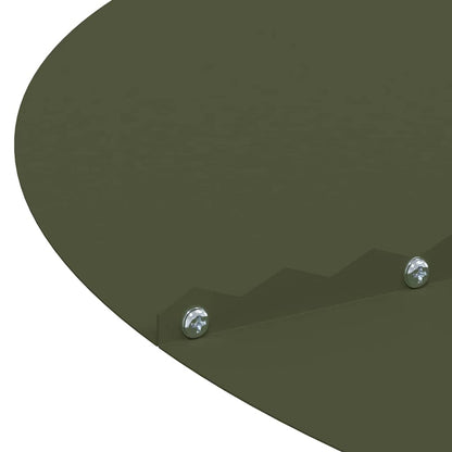 Trä ring Olivgrön Ø40 / 70 cm Kallvalsat stål