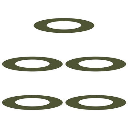 lämplig för Flat Trädringar 5 pcs Olivgrön Ø40 / 70 cm Stål