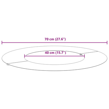 lämplig för Flat Trädringar 5 pcs Brun Ø40 / 70 cm