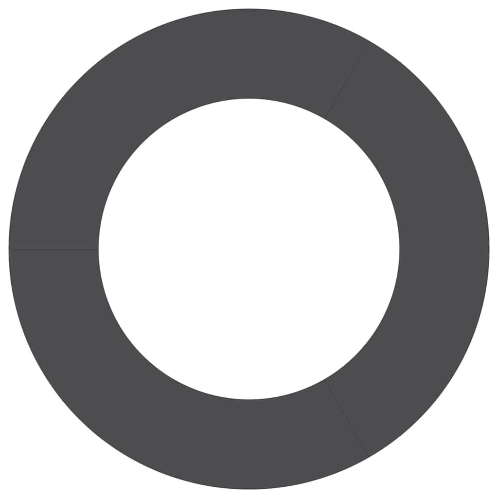 lämplig för Flat trädring Svart Ø50 / 80 cm Stål
