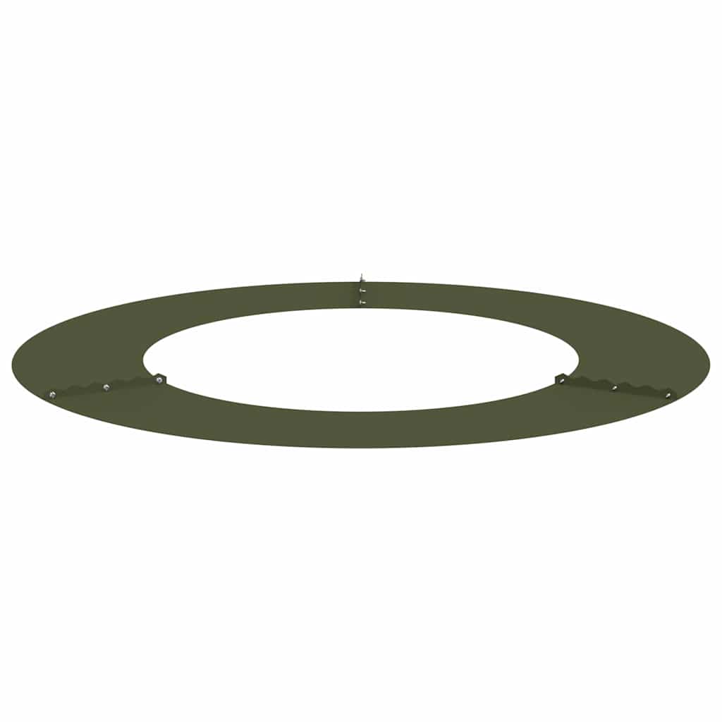 lämplig för Flat Trädringar 5 pcs Olivgrön Ø50 / 80 cm Stål