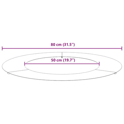 lämplig för Flat Trädringar 5 pcs Silver Ø50 / 80 cm