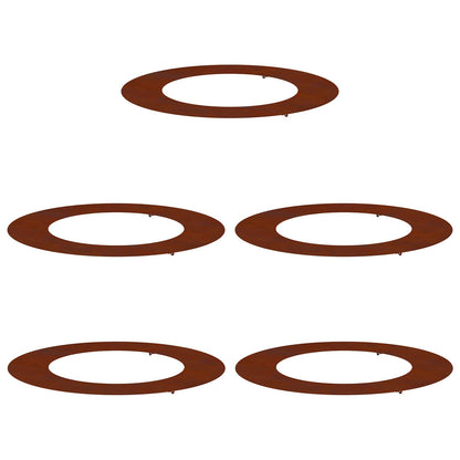 lämplig för Flat Trädringar 5 pcs Brun Ø50 / 80 cm