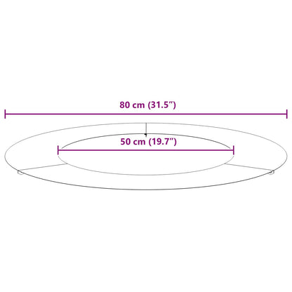 lämplig för Flat Trädringar 5 pcs Brun Ø50 / 80 cm
