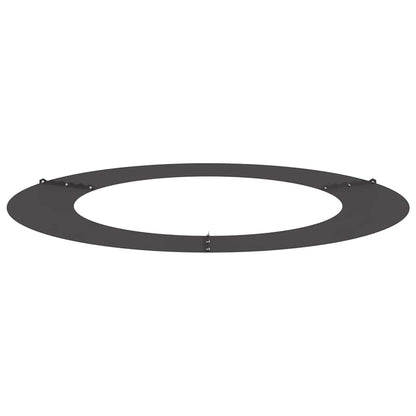 lämplig för Flat Trädringar 5 pcs Svart Ø60 / 90 cm Stål