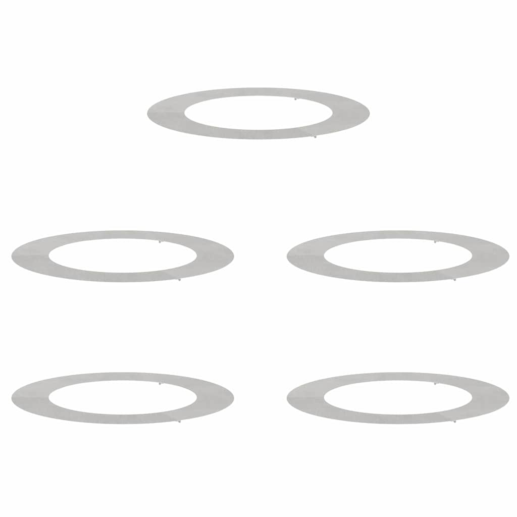 lämplig för Flat Trädringar 5 pcs Silver Ø60 / 90 cm