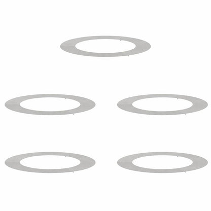 lämplig för Flat Trädringar 5 pcs Silver Ø60 / 90 cm