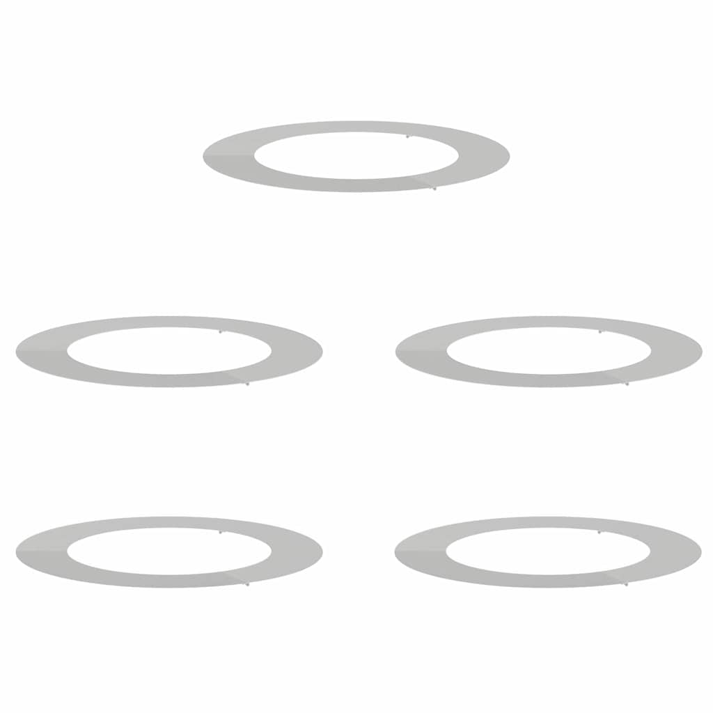 lämplig för Flat Trädringar 5 pcs Silver Ø60 / 90 cm