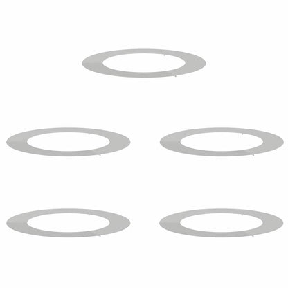 lämplig för Flat Trädringar 5 pcs Silver Ø60 / 90 cm
