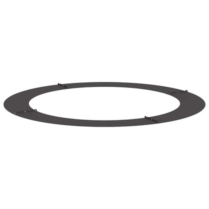 lämplig för Flat Trädringar 5 pcs Svart Ø90 / 120 cm Stål