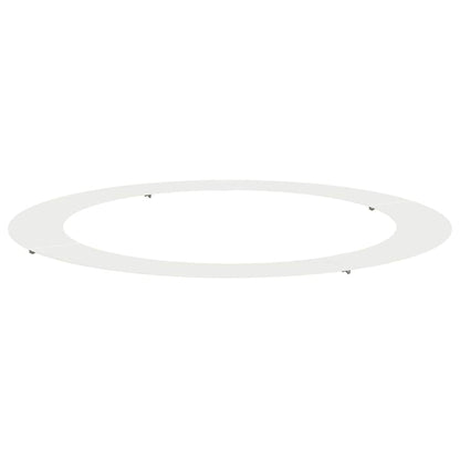 lämplig för Flat trädring Vit Ø90 / 120 cm Stål