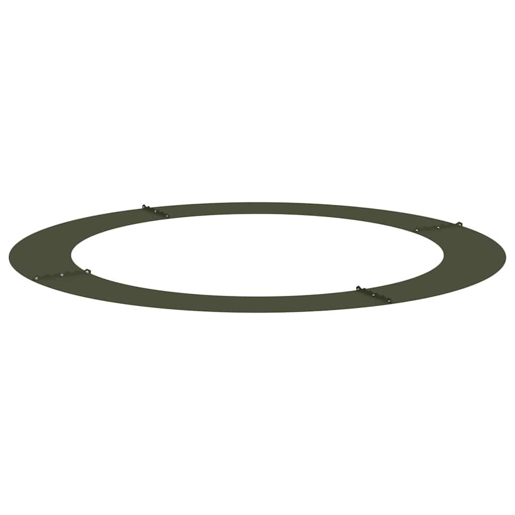 lämplig för Flat Trädringar 5 pcs Olivgrön Ø90 / 120 cm Stål