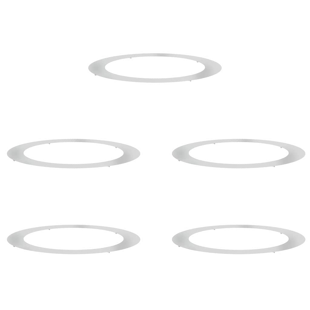 lämplig för Flat Trädringar 5 pcs Silver Ø90 / 120 cm