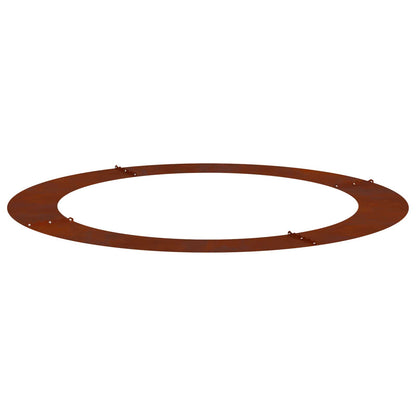 lämplig för Flat trädring Brun Ø90 / 120 cm Väderbeständig stål