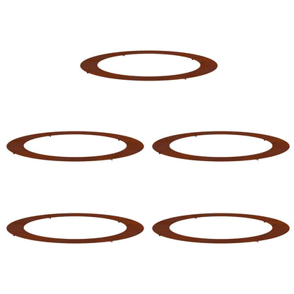 lämplig för Flat Trädringar 5 pcs Brun Ø90 / 120 cm