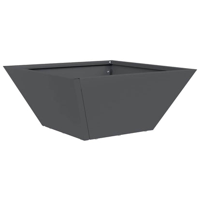 Trädgårdsplanterare Antracit 35 x 35 x 15 cm Kallvalsat stål