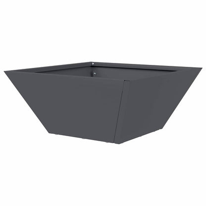 Trädgårdsplanterare Antracit 35 x 35 x 15 cm Kallvalsat stål