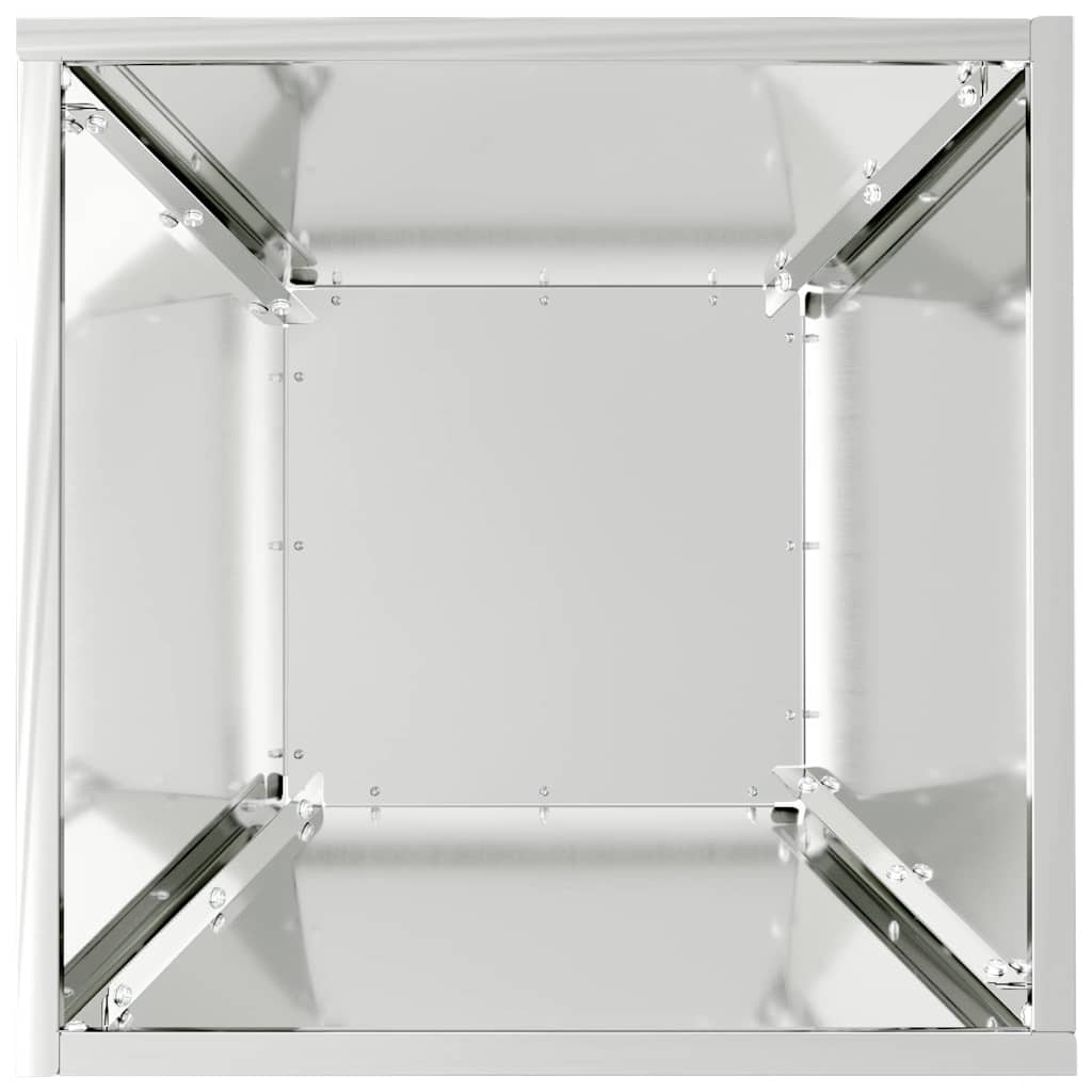 Trädgårdsplanterare Silver 35 x 35 x 15 cm Galvaniserat Stål