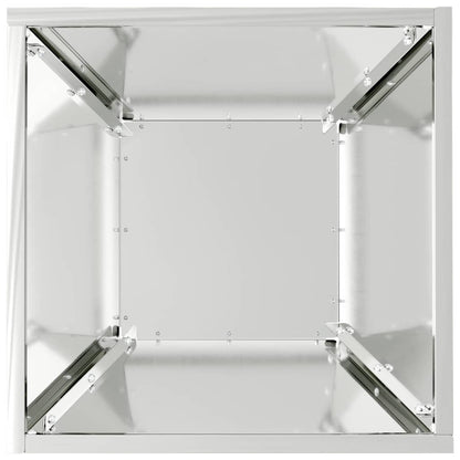 Trädgårdsplanterare Silver 35 x 35 x 15 cm Galvaniserat Stål