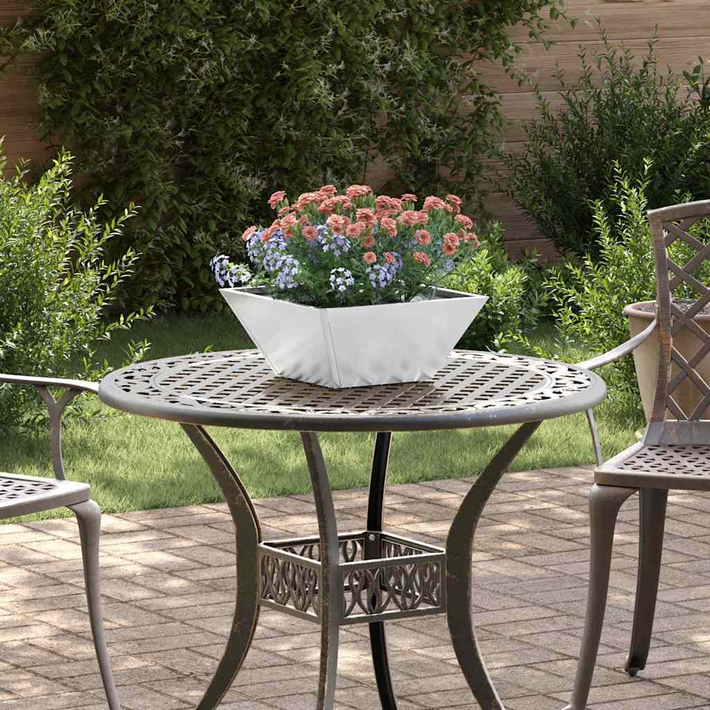 Trädgårdsplanterare 5 pcs Silver 35 x 35 x 15 cm
