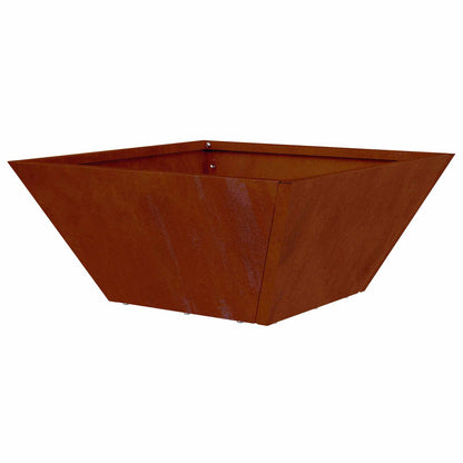 Trädgårdsplanterare 5 pcs Rostig 35 x 35 x 15 cm