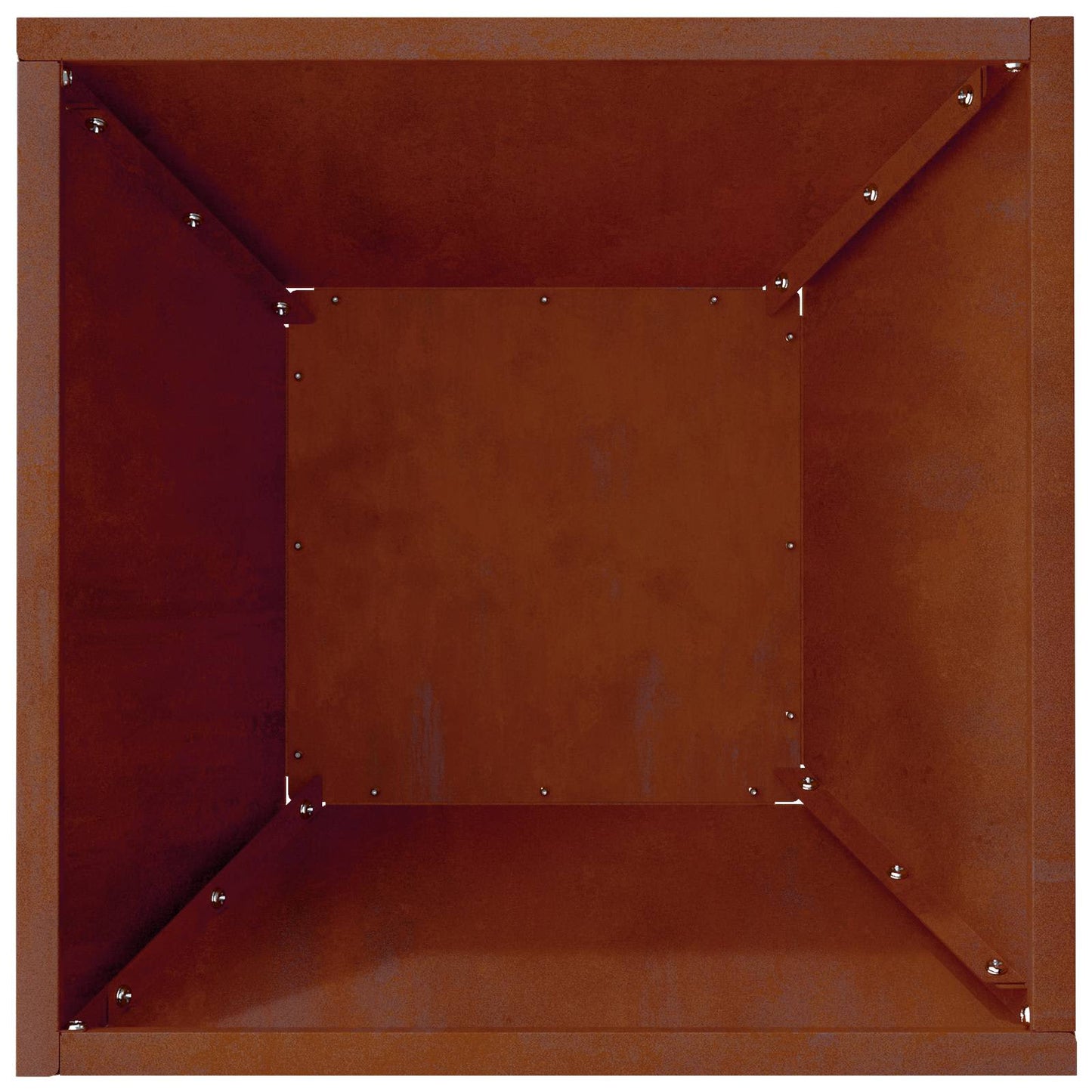 Trädgårdsplanterare 5 pcs Rostig 35 x 35 x 15 cm