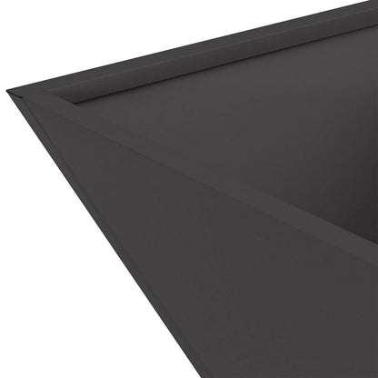 Trädgårdsplanterare Svart 40 x 40 x 15 cm Kallvalsat stål