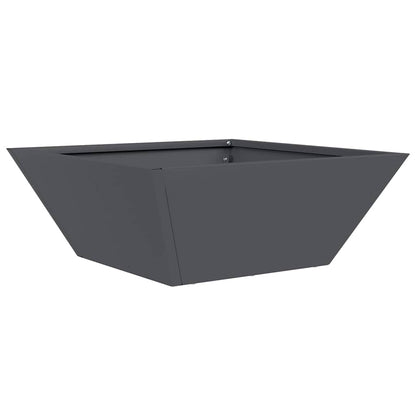 Trädgårdsplanterare Antracit 40 x 40 x 15 cm Kallvalsat stål